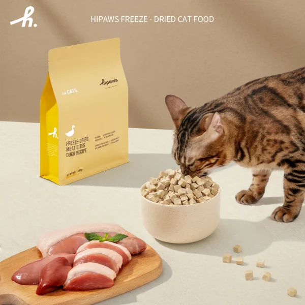 Hipaws Complete Natural Duck Recipe Freeze-Dried Cat Food 280g