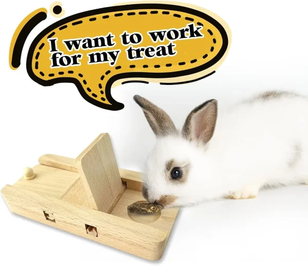 Guinea Pig Toys - Wooden Toys for Pets  Enrichment & Foraging Activity for Hamster, Rabbit