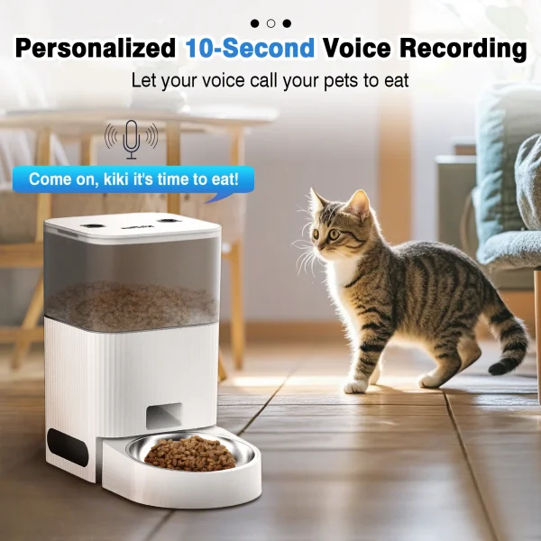 KITPLUS Automatic Cat Feeder, APP Control, with Timer