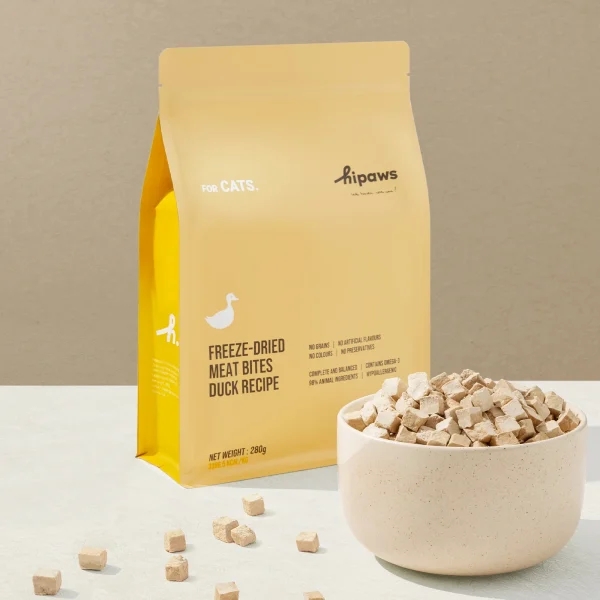 Hipaws Complete Natural Duck Recipe Freeze-Dried Cat Food 280g