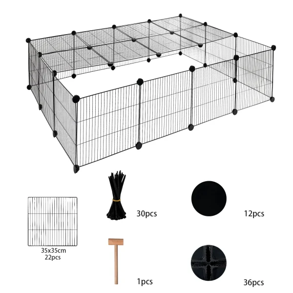 DIY Pet Fence Foldable Pet Playpen Enclosure