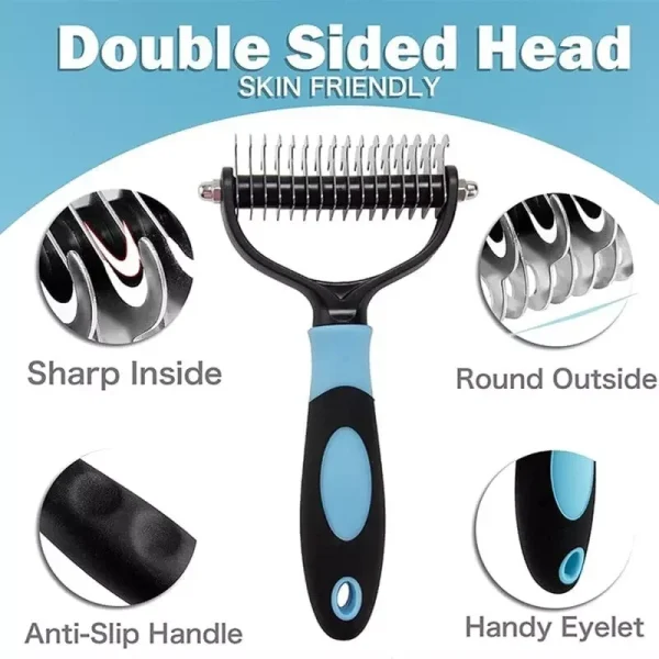 Pet Grooming Brush Double Sided