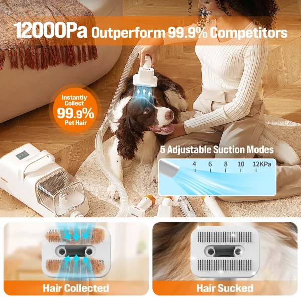 Dog Grooming Kit, Rechargeable Hair Trimmer