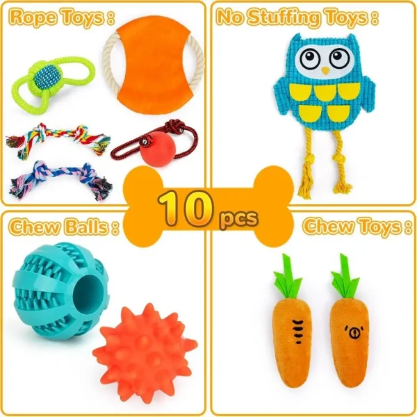 11 Pcs Dog Toys Set