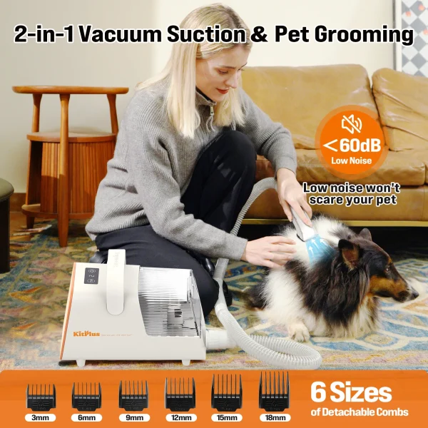 Dog Grooming Kit, Rechargeable Hair Trimmer