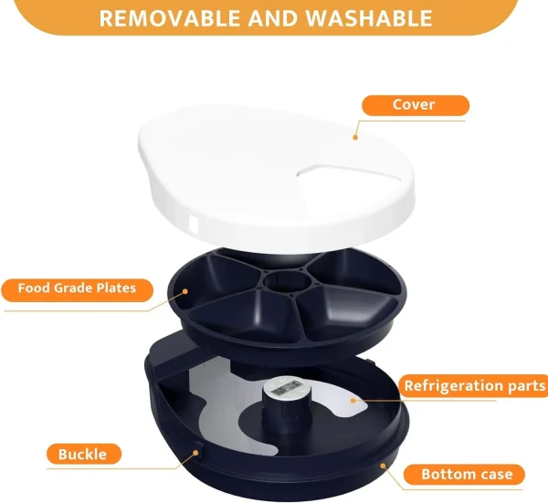 Automatic Cat Feeder - Wet Food with Cooling, Semiconductor Refrigeration