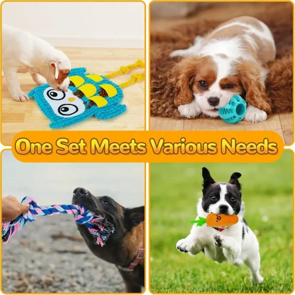 11 Pcs Dog Toys Set