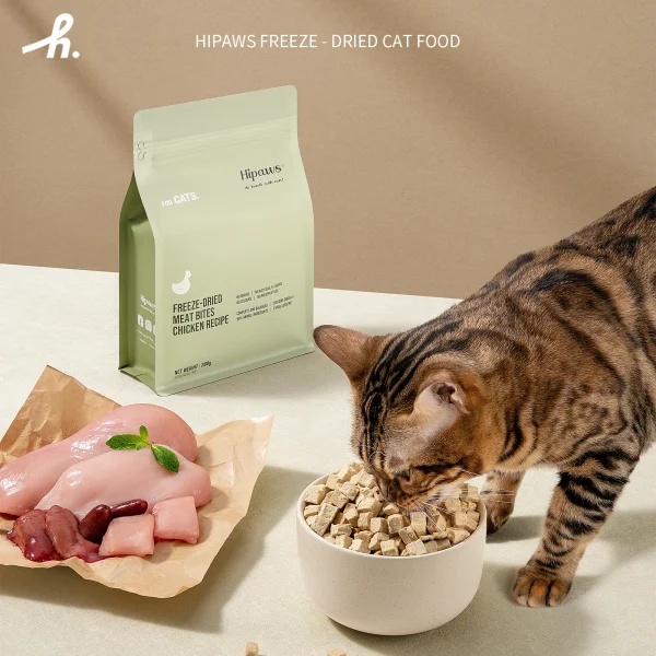 Hipaws Complete Natural Chicken Recipe Freeze-Dried Cat Food Treats Toppers 280g