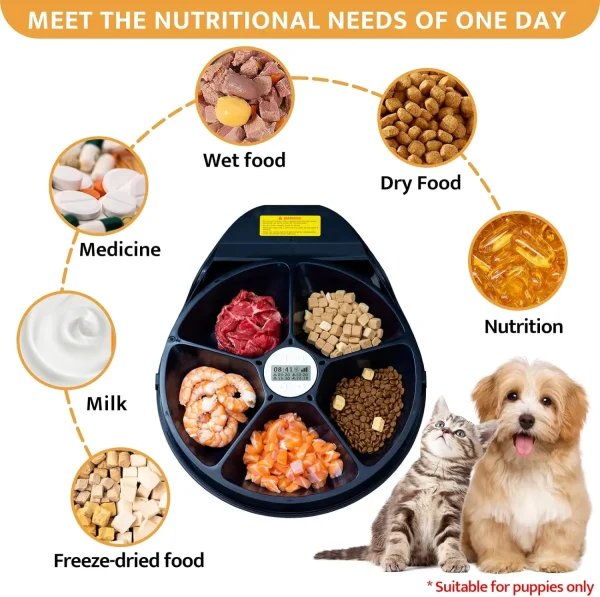Automatic Cat Feeder - Wet Food with Cooling, Semiconductor Refrigeration
