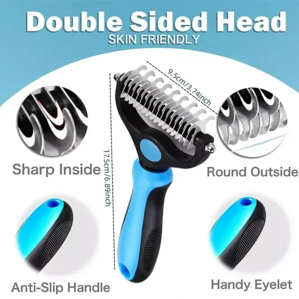 Pet Grooming Brush Double Sided