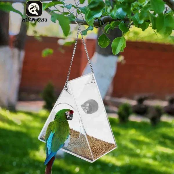 Smart Birds Hanging Feeder Acrylic with Camera
