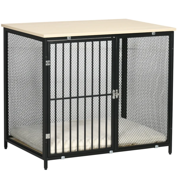 Dog Crate Furniture with Soft Cushion, for Indoor Use