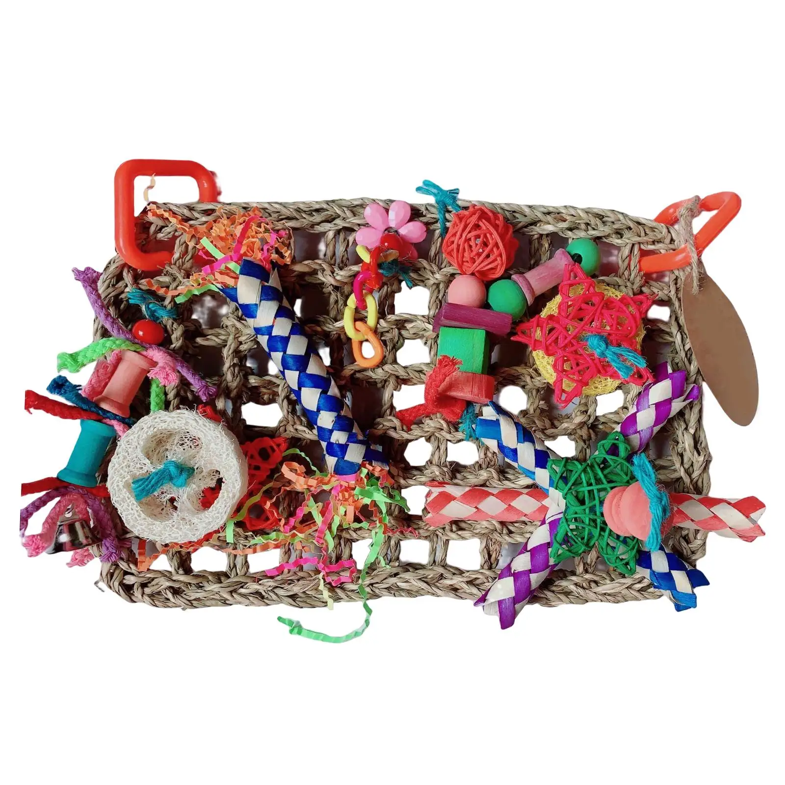 Birds Climbing Net Hanging Hook Cage Parrots Foraging Toys for Cockatiel Finches