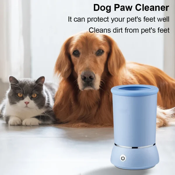 Automatic Dog Paw Cleaner with Soft Silicone Brush