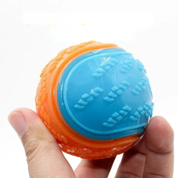 Dog Squeak Ball Bite Resistant Bouncy, Release Energy,Teeth Cleaning
