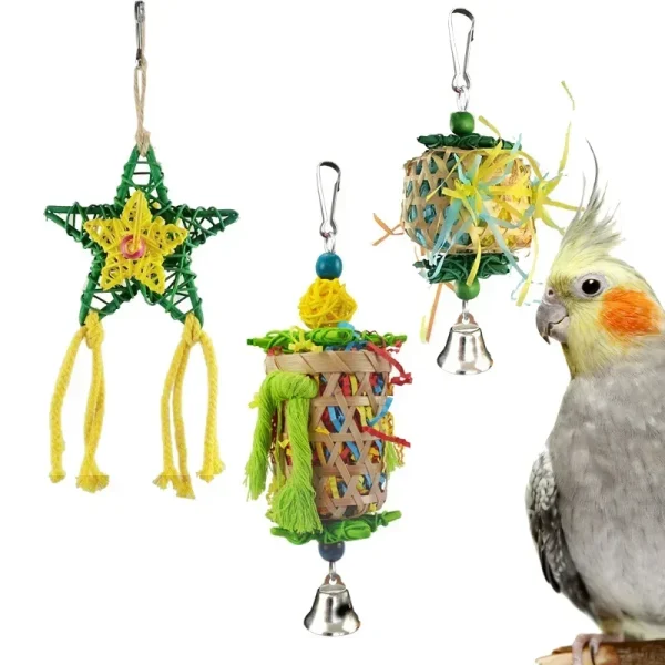 Parrot Chew Toy Pet Plaything Hanging Bird