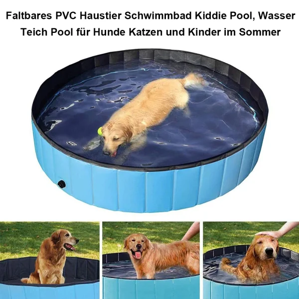 Pet Pool Foldable Dog Bath Swimming Pool - 160*30cm/120*30cm/ 80*20cm