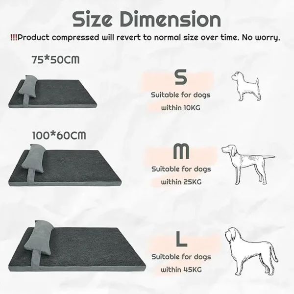 Heated Dog Bed with Dual Temperature Control