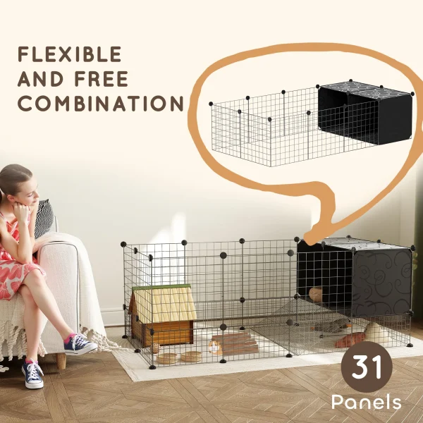 DIY Small Animal Cage w/ Elevated Huts