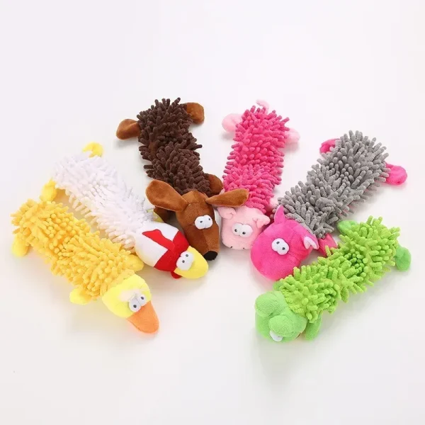 Durable Pet Plush Toy - Animal Shape