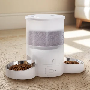 3L Automatic Pet Feeder Dual Bowls Wifi Control