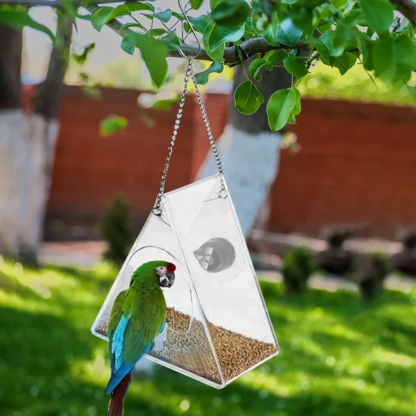 Smart Birds Hanging Feeder Acrylic with Camera
