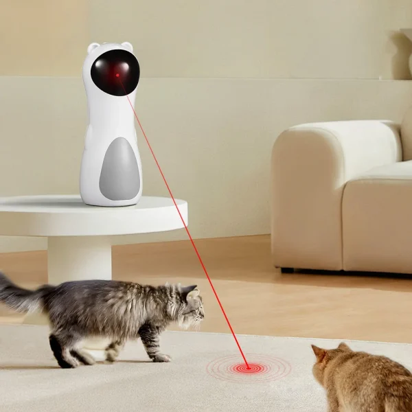 Tieker Automatic Laser Cat Toy, Entertainment Smart Laser Toy USB Charging