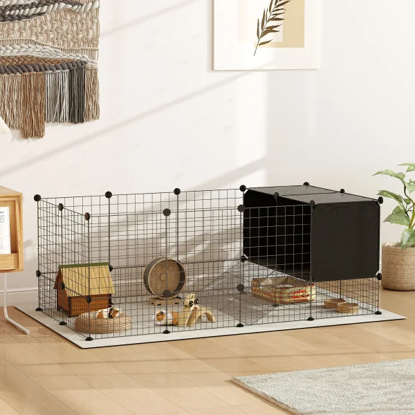 DIY Small Animal Cage w/ Elevated Huts