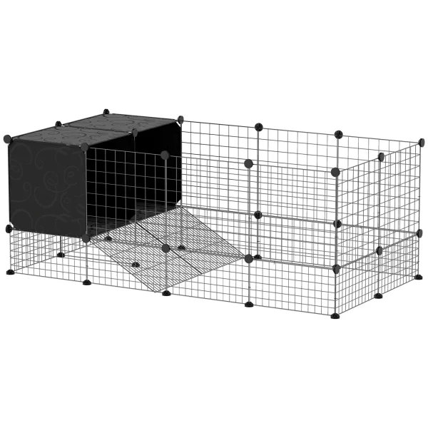 DIY Small Animal Cage w/ Elevated Huts