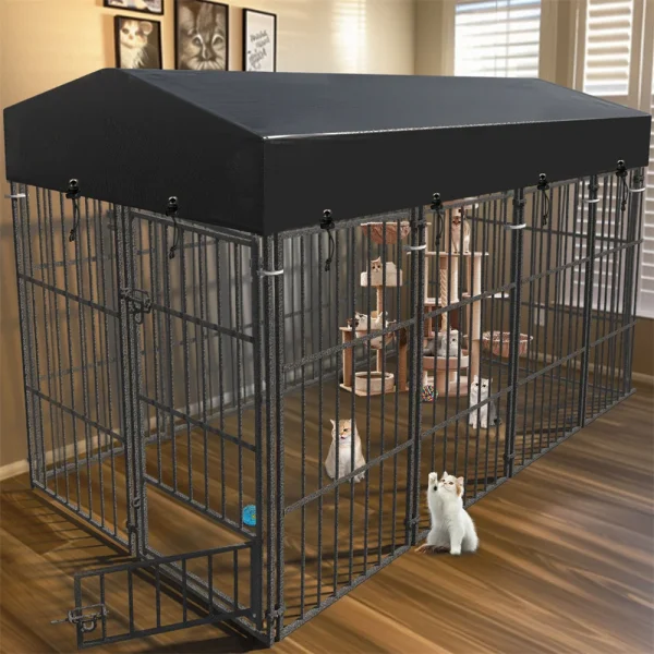 Heavy Duty Large Dog Kennel - Welded Metal