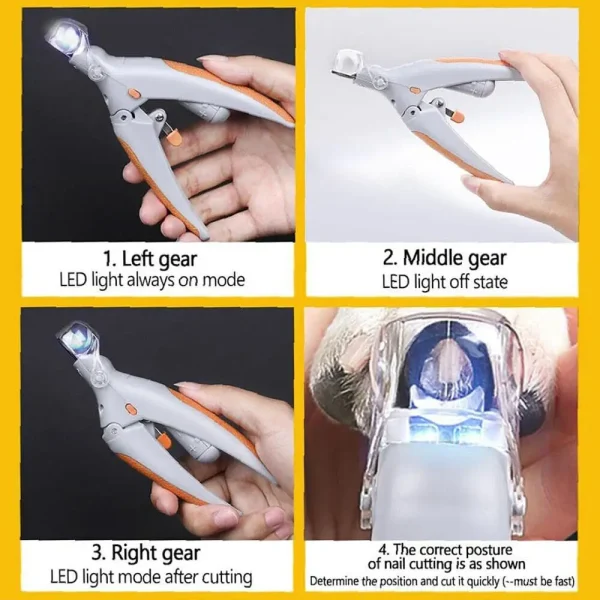 Dog Nail Clippers With LED Light