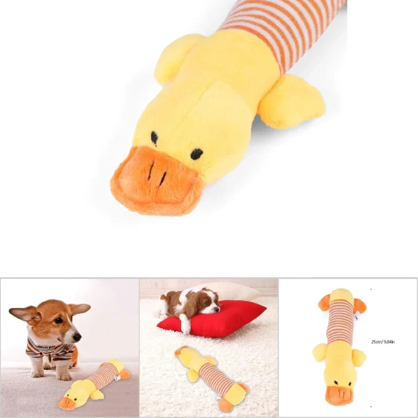 Plush Animal Chew Toy - Squeaky Puppy
