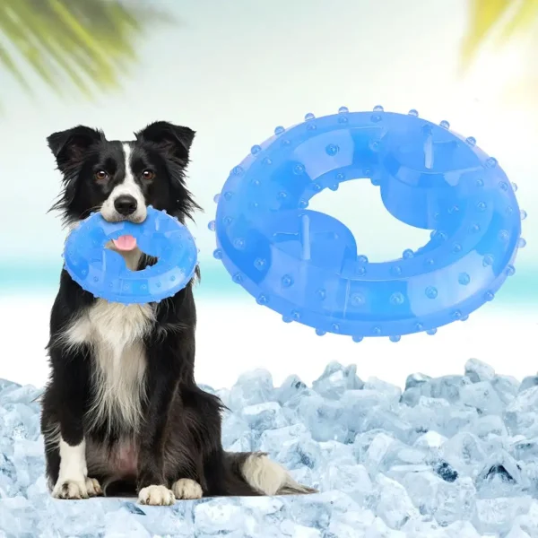Pet Dog Summer Cooling Puzzle Toy - TPR Chew & Freeze Treat Dispenser