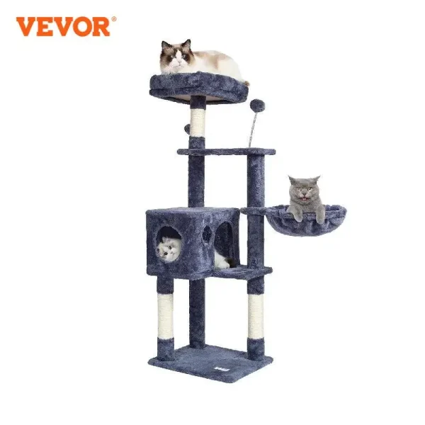 Cat Tree for Indoor Cats 45.2" Jumping Platforms