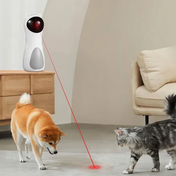 Tieker Automatic Laser Cat Toy, Entertainment Smart Laser Toy USB Charging