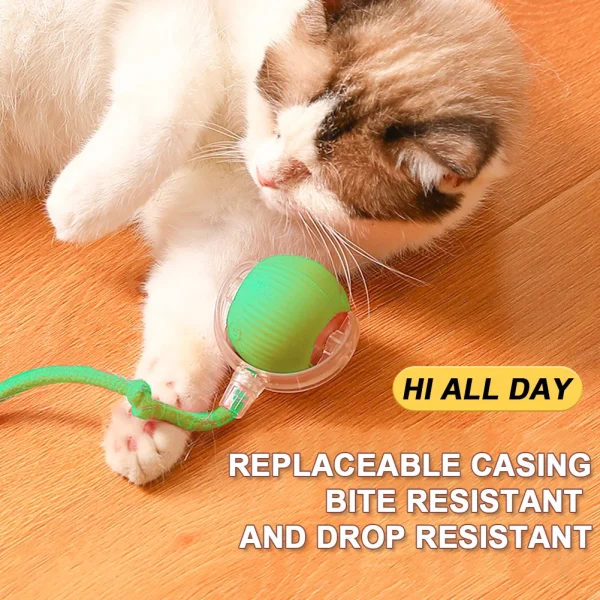 2/1PCS Interactive Ball Cat Toys Automatic Electric Fast Rolling Ball