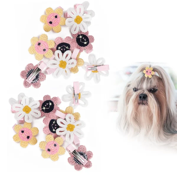 20Pcs Pet Sunflower Style Hairpin