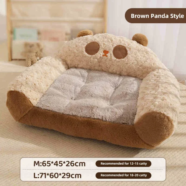 HOOPET Modern Plush Pet Kennel Sofa