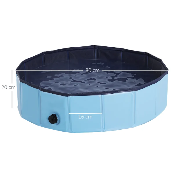 PawHut Pet Paddling Pool Indoor/ Outdoor