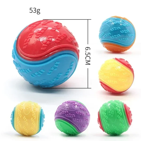Dog Squeak Ball Bite Resistant Bouncy, Release Energy,Teeth Cleaning