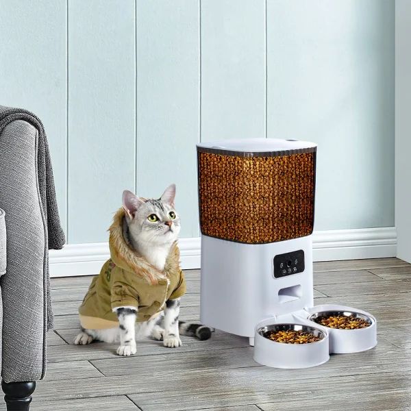 5L Dual Bowl Power Smart Pet Feeder