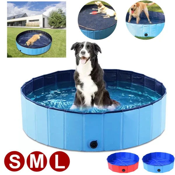 Pet Pool Foldable Dog Bath Swimming Pool - 160*30cm/120*30cm/ 80*20cm