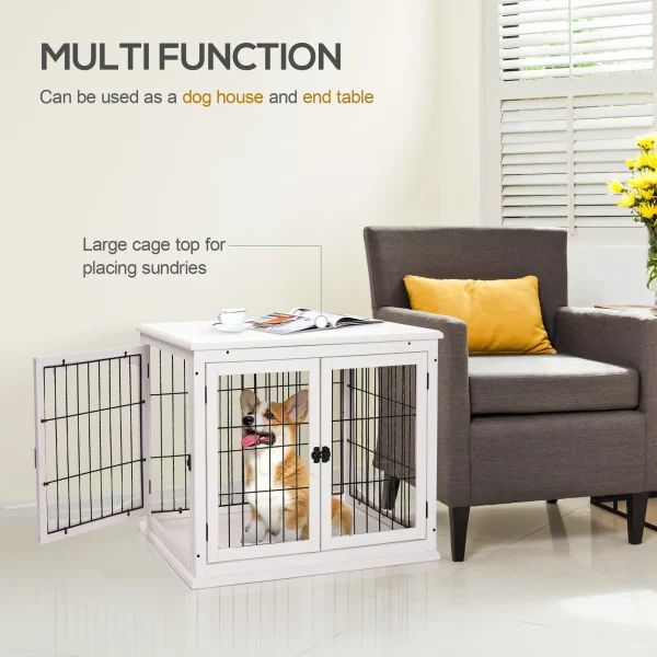 Dog Crate - End Table Design for Medium Dog