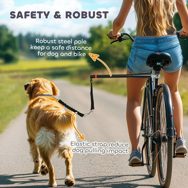 Dog Lead for Bicycle, Easy Installation, for Cycling, Training