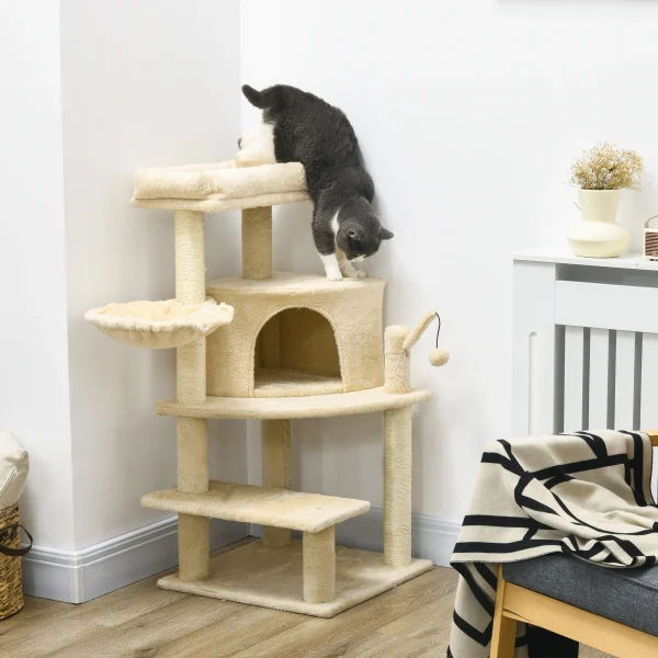 PawHut Cat Tree Tower Climbing Activity Centre