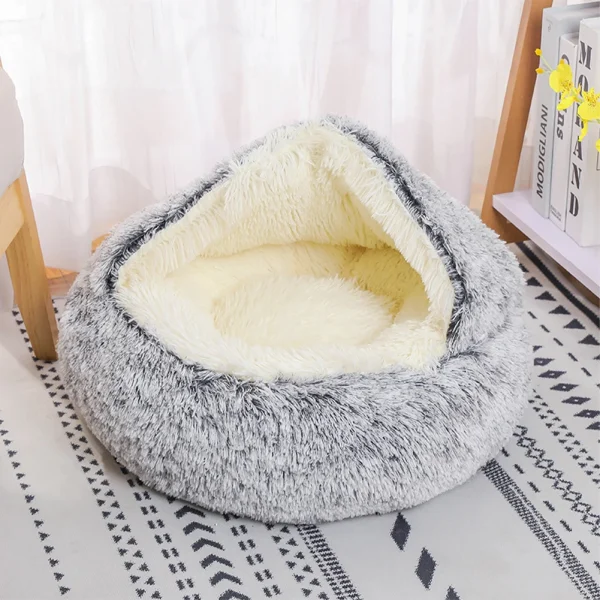 Tieker Plush Pet Bed Round Cat and Dog Soft Bed Pet Mattress