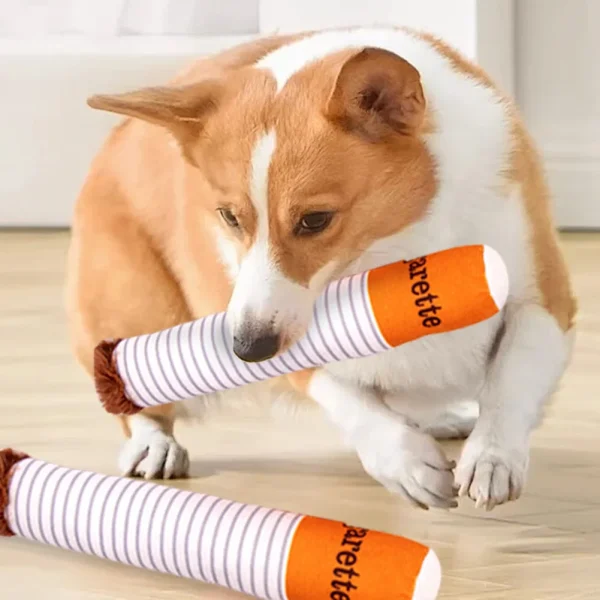 Cigar Imitation, Dog Toy for Chewing, Teething