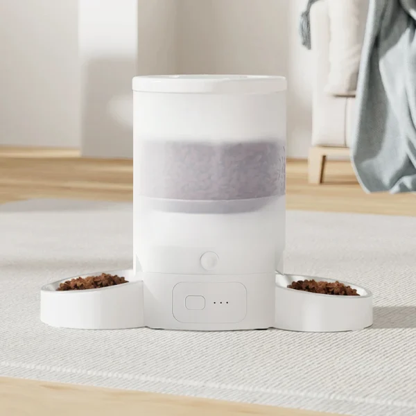 3L Automatic Pet Feeder Dual Bowls Wifi Control