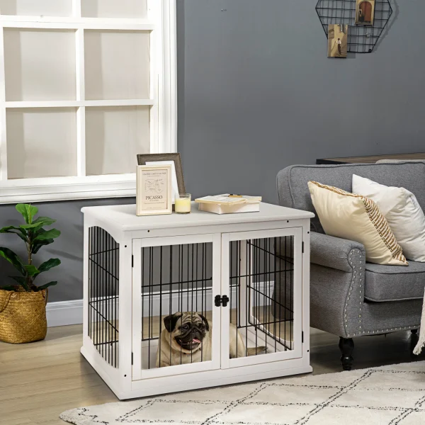 Dog Crate - End Table Design for Medium Dog