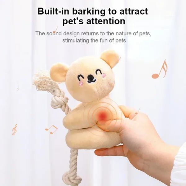 Squeaky Interative Toy - Bear, Monkey Playing Training Accessories